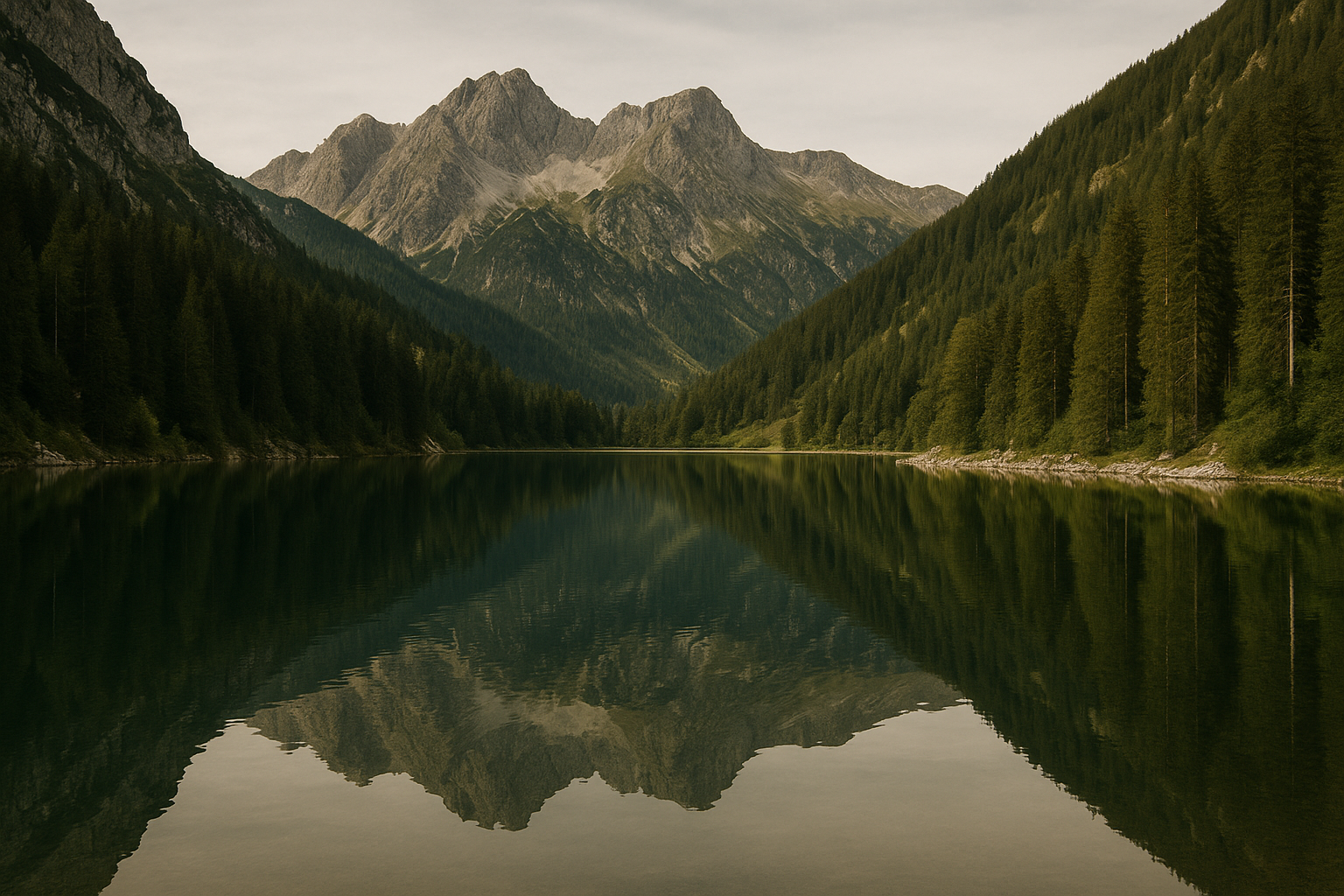 Stiller Bergsee in Tirol